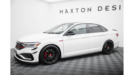 Side Skirts Volkswagen Jetta GLI Mk7 Street Pro Black-Red