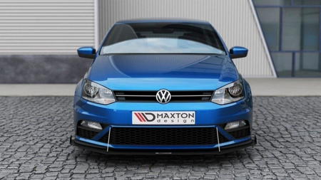 Splitter Volkswagen Polo V Facelift GTI przód Racing ze skrzydłami