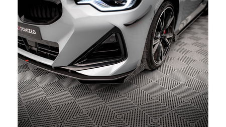 Splitter BMW 2 G42 M-Pack Przód Pro + flaps Black