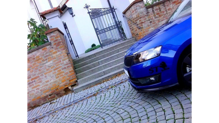 Front Splitter V.1 Skoda Rapid Gloss Black