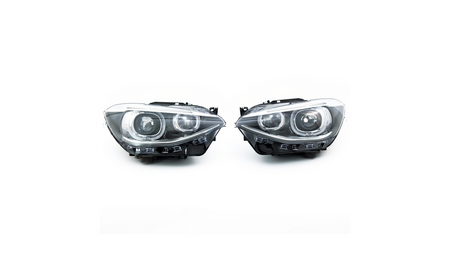 Lights BMW 1 F20 F21 Front LED Angel Eyes Black