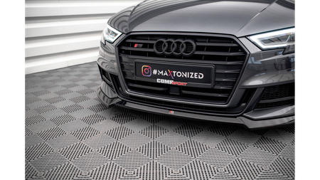 Splitter Audi A3 8V Facelift S-Line Front v.3 Gloss Black