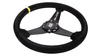 Steering wheel SLIDE 350mm offset:20mm Suede Yellow