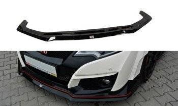 FRONT SPLITTER v.2 HONDA CIVIC IX TYPE R - Gloss Black