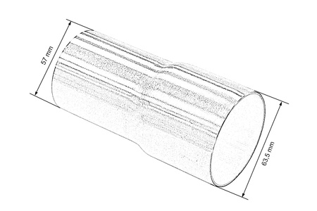 Exhaust Tip / Stainless Reducer 2,25-2,5"