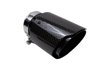 Exhaust 89mm Inlet 70mm Carbon Gloss