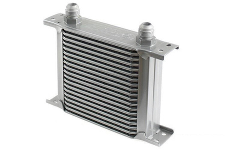 TurboWorks Oil Cooler Kit Slim 19-rows 140x150x50 AN8 Silver