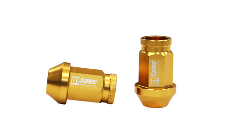 Nakrętki D1Spec Replika Alu 40mm M12x1.5 Złote