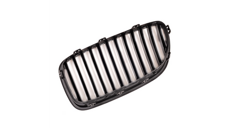 Grill BMW 5 F10 F11 pojedyncze żeberka Matt Black