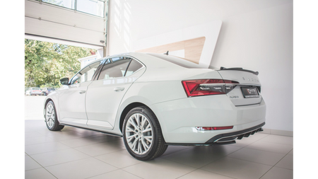 Dokładka Skoda Superb III Facelift Progi Gloss Black