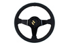 Steering wheel SLIDE 350mm offset:90mm Leather Black