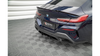 Dyfuzor BMW 8 G16 M-Pack Tył Street Pro Black-Red