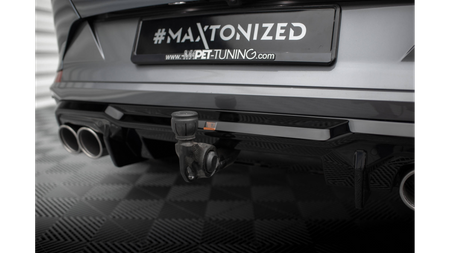 Diffuser Cupra Formentor Rear Valance v.3 + Exhaust Ends Imitation Gloss Black