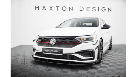 Splitter Volkswagen Jetta GLI Mk7 Front Street Pro Black + Gloss Flaps