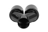 Exhaust Tip 89mmx2 enter 63mm Black Chrome Right