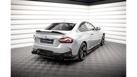 Splitter BMW 2 G42 M-Pack Tył Boczne v.2 + Flaps Gloss Black