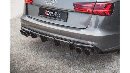 Diffuser Audi A6 C7 Facelift S-Line Rear Valance Gloss Black