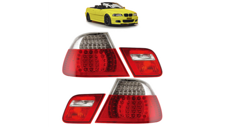 Lampy BMW 3 E46 Tył LED Red-Clear