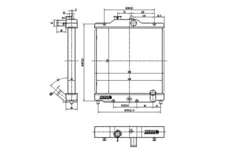 TurboWorks Racing radiator Honda Civic 1992-2000