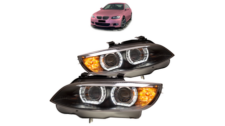 Lights BMW 3 E92 E93 Front Xenon Black DRL