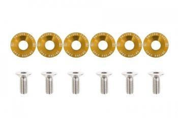 Decorative screws washers M8x1.25 15mm D1 Gold