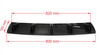 Universal Car Rear Bumper Diffuser Black Carbon look