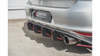 Diffuser Volkswagen Golf 7 GTI Rear Racing Durability v.2 Black