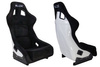 Racing seat SLIDE KS2 Premium Black Welur & White Glitter