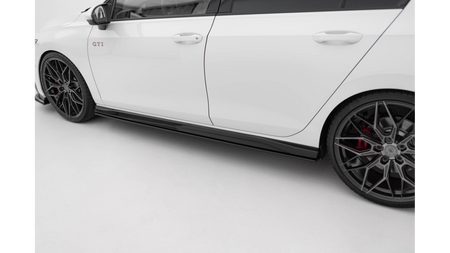 Side Skirts Volkswagen Golf GTI GTE GTI Clubsport R-Line Mk8 Street Pro Black v.2