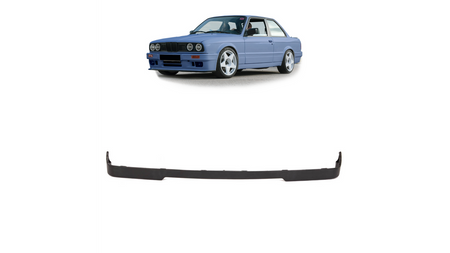 Diffuser BMW 3 E30 Facelift Front Bumper Matt Black