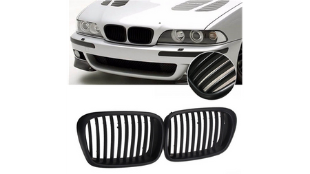 Grill BMW 5 E39 pojedyncze żeberka Matt Black