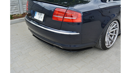 Splitter Audi S8 D3 Rear Central without vertical bars Gloss Black