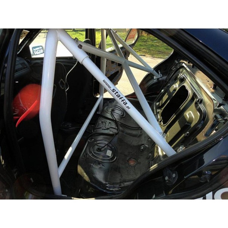 Bolt-in Half Roll Cage Honda CRX Del Sol White