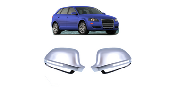 Mirror Cover Set Audi A3 A4 A5 A6 A8 Q3 Matt Silver