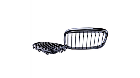 Grill BMW 2 F45 pojedyncze żeberka Gloss Black