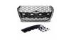 Grill Audi A4 B9 Chrome & Black PDC