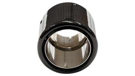 Końcówka tłumika 89mm wejście 76mm Carbon Gloss