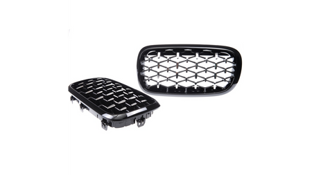 Grill BMW X5 F15 F85 X6 F16 F86 Gloss Black & Chrome