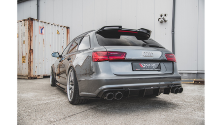 Diffuser Audi A6 C7 Facelift S-Line Rear Valance Gloss Black
