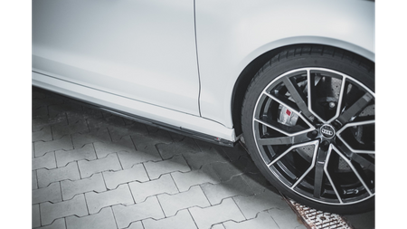 Dokładka Audi RS6 C7 Progi v.2 Gloss Black