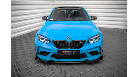 Splitter BMW 2 F87 Competition Front Pro v.1 + flaps Black