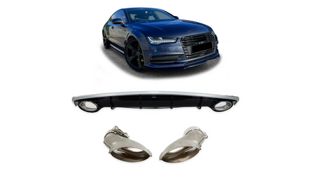 Diffuser Audi A7 C7 Facelift Rear