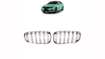 Grill BMW 3 F34 podwójne żeberka Chrome & Black