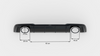 Diffuser Audi RS3 8V Facelift Sportback Rear Valance v.2 Gloss Black