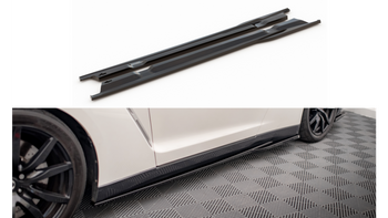 Diffuser Nissan GTR R35 Facelift Side Skirts Gloss Black