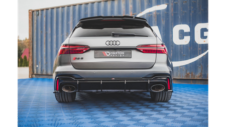 Diffuser Audi RS6 RS7 C8 Rear Valance Gloss Black