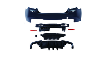 Zderzak BMW 5 F10 Tył z dyfuzorem