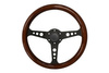 Steering wheel 350mm Wood Black