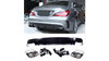 Diffuser Mercedes-Benz CLA C117, X117 Rear with Pipes black