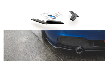 Splitter BMW 1 F20 M-Pack Rear Side Racing Durability Black